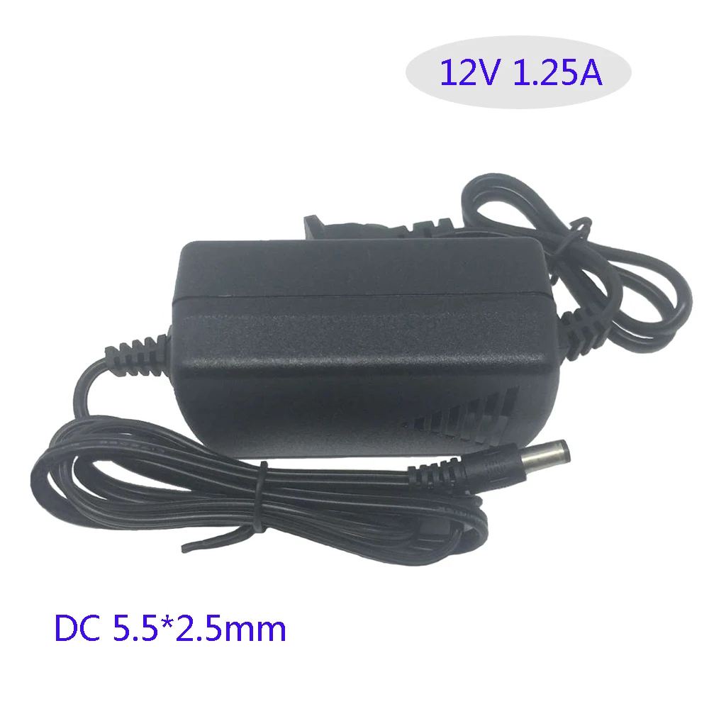 Адаптер питания 12 В 1 25 а переменного тока адаптер-конвертер зарядное устройство