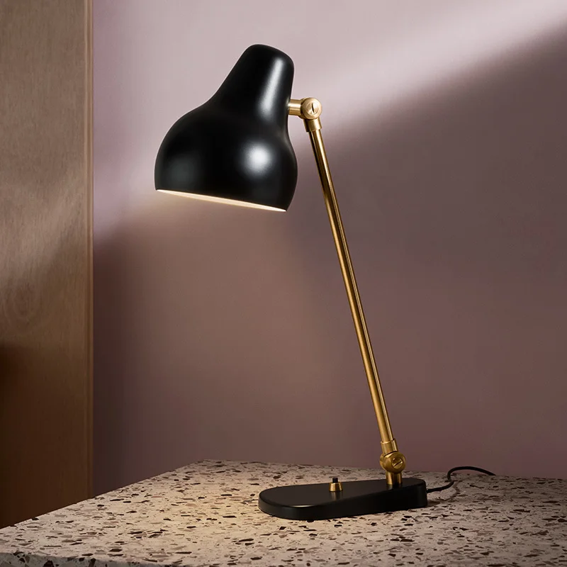 

Nordic modern minimalist table lights for bedroom beside lamp white/black desk Lamp E27 Reading