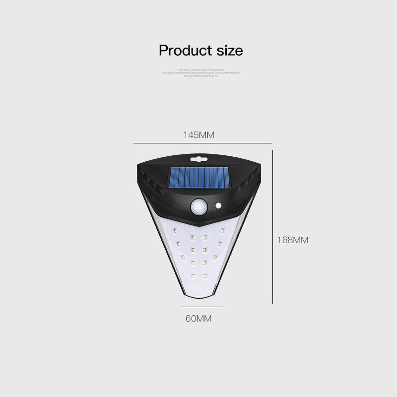 

Dimond Series Solar Wall Light LED Outdoor Solar Lamp Power PIR Motion Sensor Wall Waterproof Garden Street Lamp for Decoration