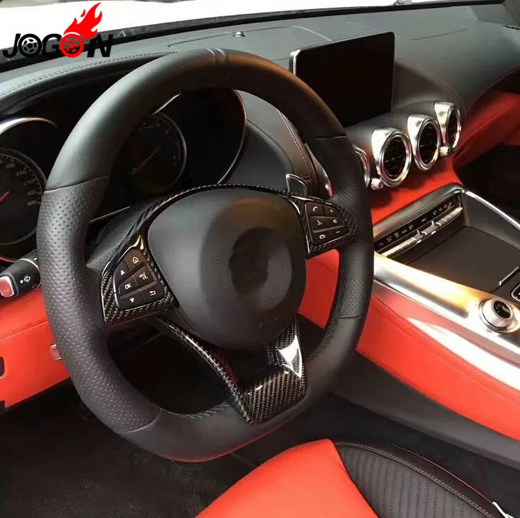 Отделка карбонового рулевого колеса для Mercedes Benz GT GTS GTR 2015 2016 2017 2018 | Автомобили и