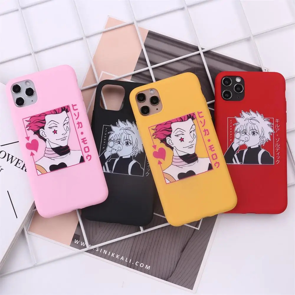 

Cool Anime Boy For iPhone 11 12 Pro Max X XS XR Max 7 8 7Plus 8Plus 6S SE Soft Silicone Candy Case Fundas