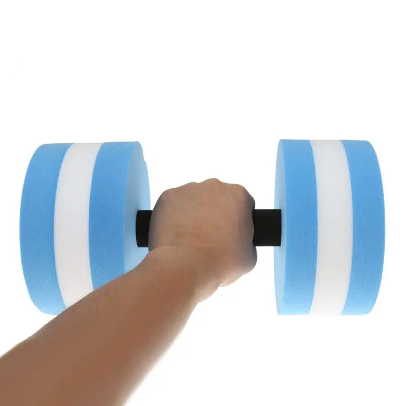 Горячие AD водные гантели Аква тренажерный зал штанга пена скидка|Гантели| |