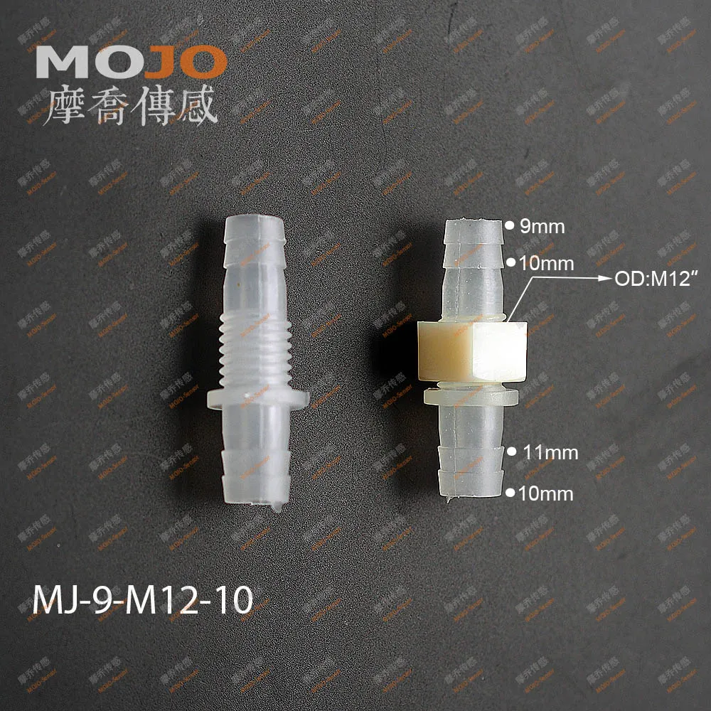 

2020 Free shipping!!MJ-9-M12-10 Straght type barbed water hose connectors M12 thread (10pcs/lots)