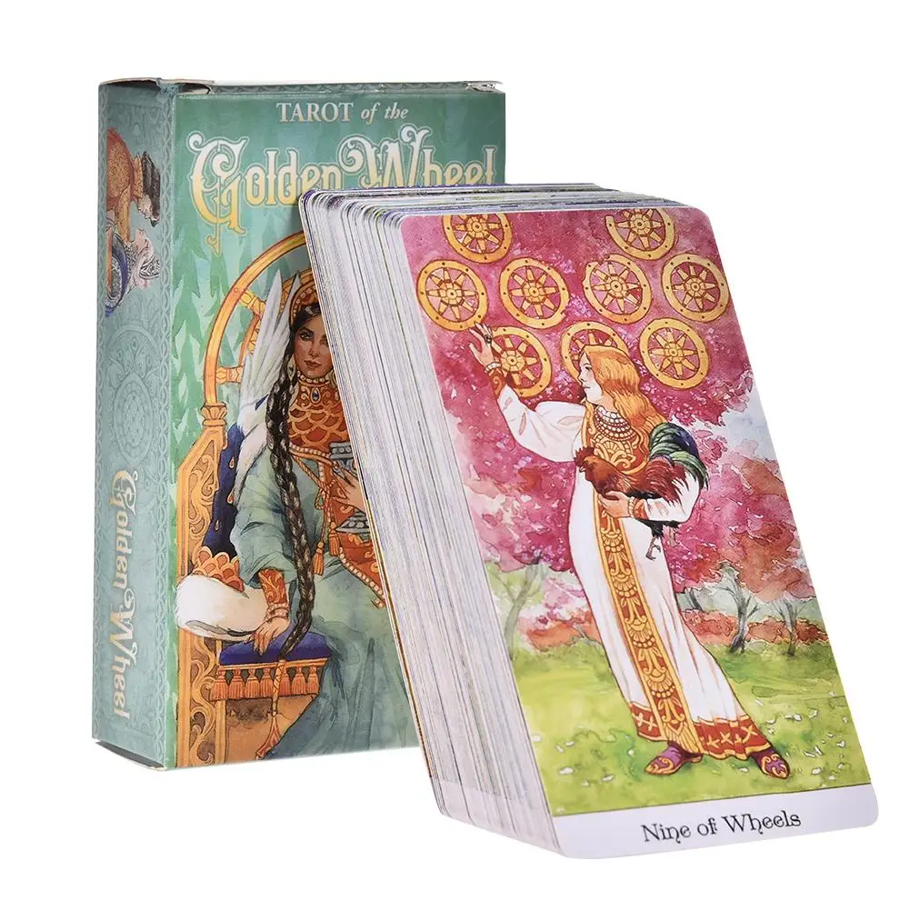 

78 Tarot Of The Golden Wheel Tarot Cards Deck Table Game Board Games Guidance Divination Fate Oracle English Party Playing Card