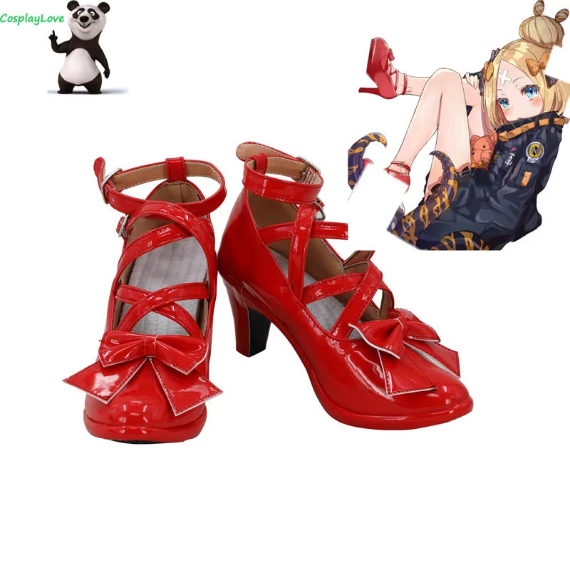 

CosplayLove Fate Grand Order FGO 2018 Anniversary Foreigner Abigail Williams Red Shoes Cosplay Long Boots Leather Custom Made