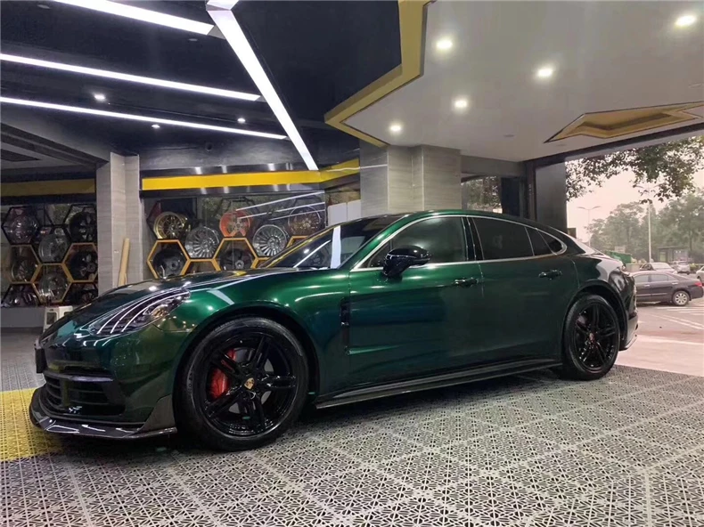 Передняя Задняя сторона юбка выступ Спойлеры для Porsche Panamera 971 Turbo бампер диффузор спойлер из углеродного волокна