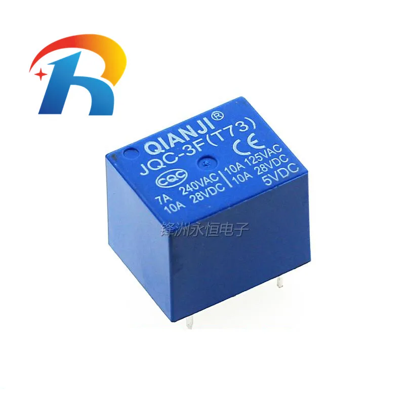 10 шт./лот 100% Новый оригинальный QIANJI реле мощности JQC-3F(T73)-12VDC JQC-3F T73 работающего на