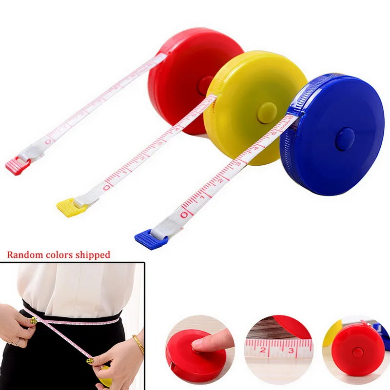 Случайный цвет Портативная Выдвижная линейка сантиметр ремень Детская высота