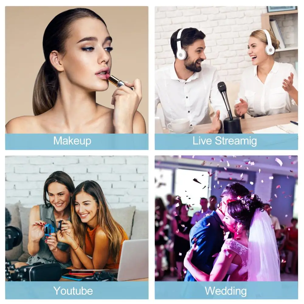 Кольцевой светильник 10 дюймов кольцевая лампа для Youtube/потокового видео/макияжа