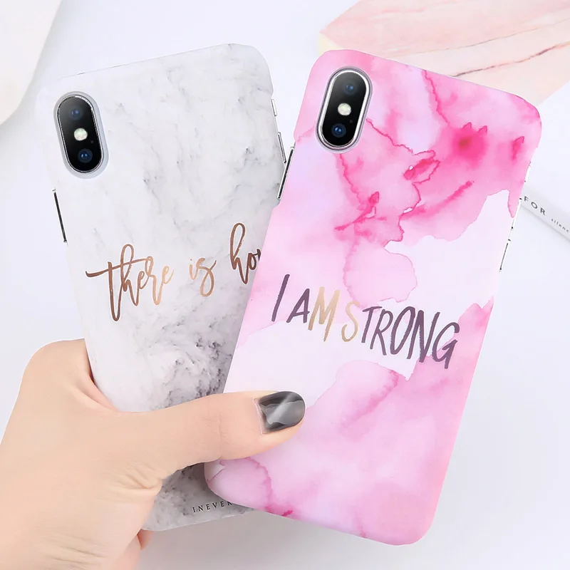 USLION цветочный лист печати чехол для телефона для iPhone 7 Plus XR XS Max ананас мрамор твердый PC Обложка письмо чехол для iPhone X 8 6 Plus