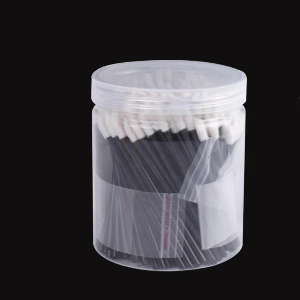 

200Pcs Disposable Makeup Mini Lip Brush Grafting Eyelash Lip Brushes Clean Cotton Swab Lipstick Mascara Gloss Wands Brush#1014