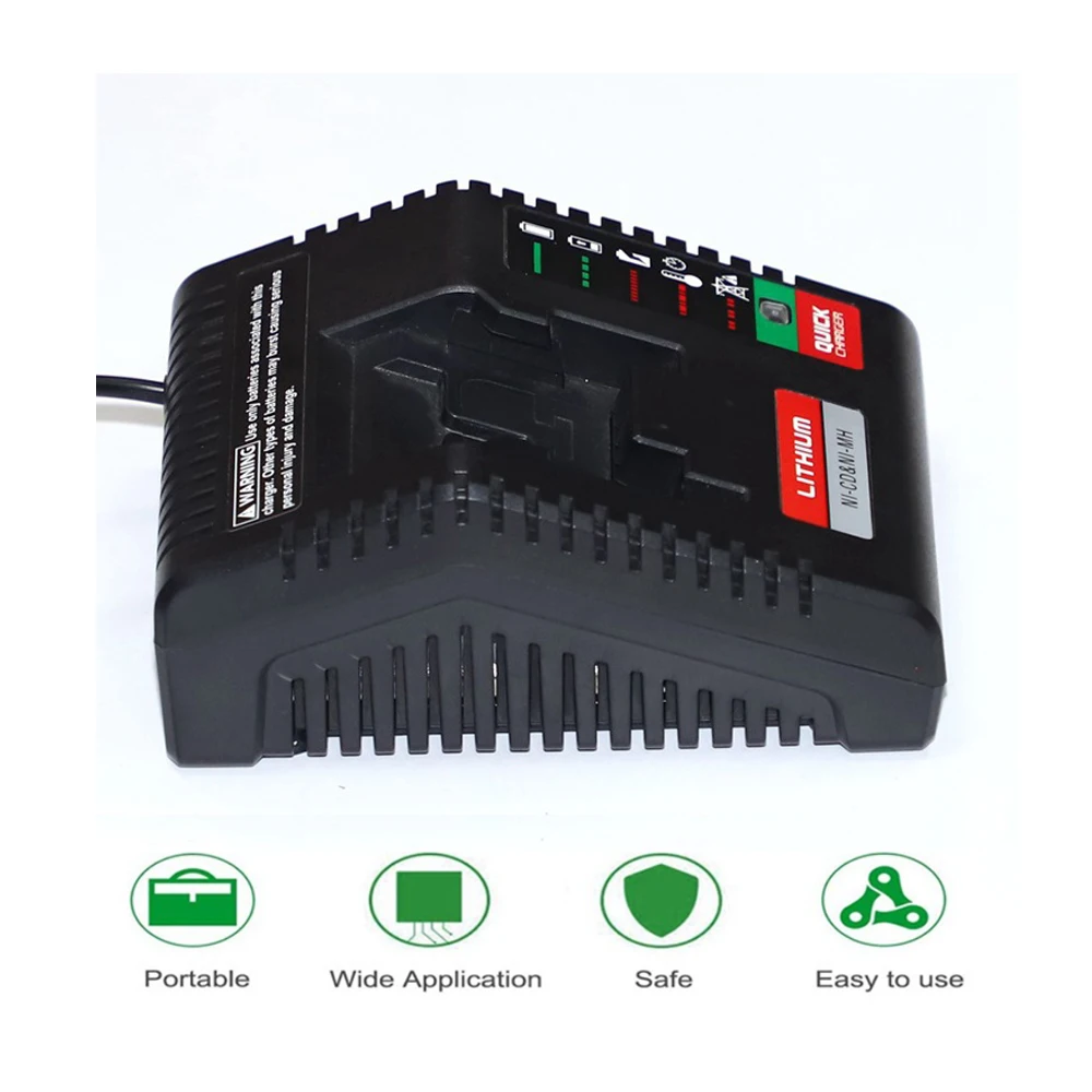 

PCXMVC PCMVC PCLMVC Battery Charger For Porter Cable 18V Lithium Ion&Ni-Cd&Ni-MH PC18B PC18BL PC18BLEX PC18BLX PCC489N