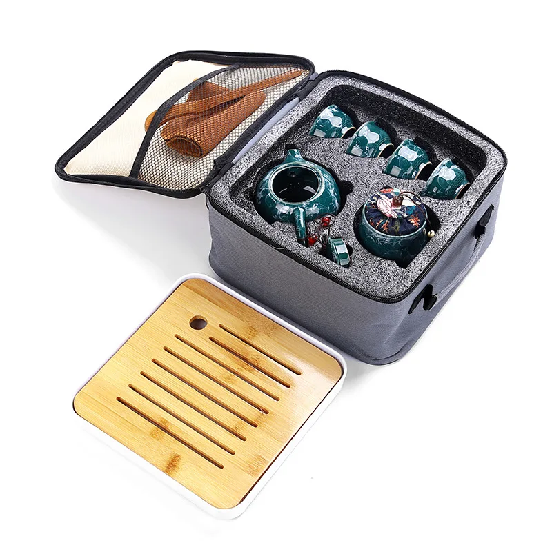 Высококачественный стеклянный чайник с рисунком камня ручная работа