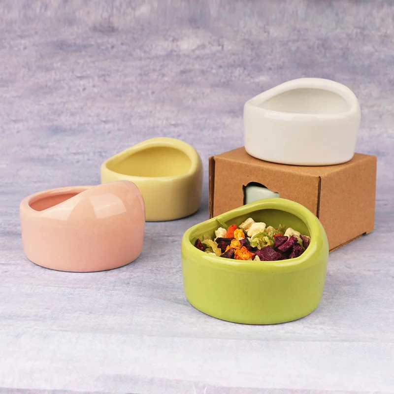 Хомяк миска для снеков Керамика Еда чаша бленда в форме подачи укус