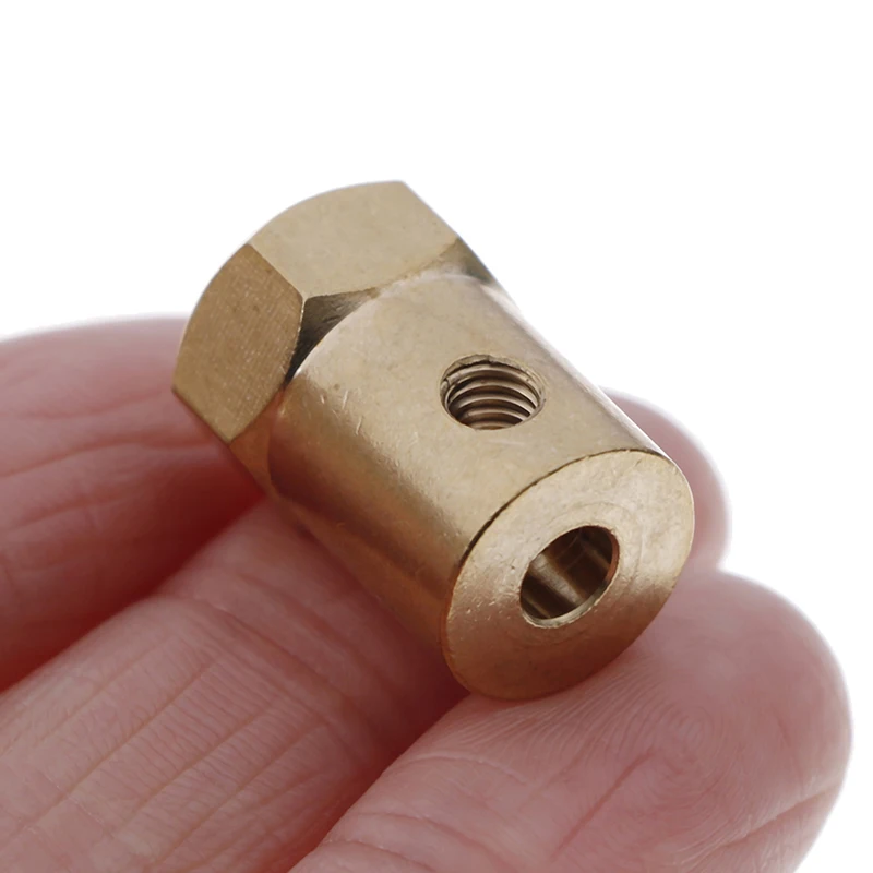 Медный Шестигранник жесткая муфта вала двигателя 3 мм/4 мм/5 мм/6 мм/7 мм/8 мм Муфта