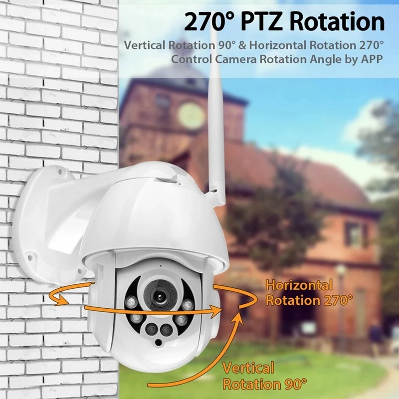 Камера видеонаблюдения K38D 1080P Wi-Fi PTZ IP функция распознавания лиц автоматическое