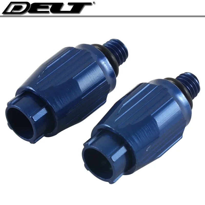 CNC 2pcs M5 Винты MTB Горный складной городской дорожный велосипед велосипедный переключатель рычаг переключения ручного тормоза регулировочный винт Накладка для болта крышки синий