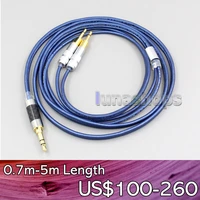 ln005613 xlr balanced 2 5mm 4 4mm headphone earphone pure silver cable pep insulated for sennheiser hd700