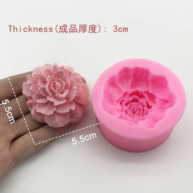 Сделай сам цветок большая роза силиконовая форма для помадки мыла 3D торта кекс