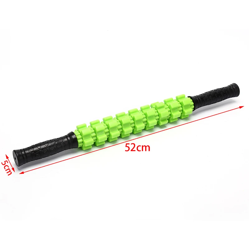 

1pc Yoga Block Fitness Equipment 9 Spiky Ponit Massage Roller Stick Leg Back Relax Foam Roller Muscle Therapy Relieve Physio