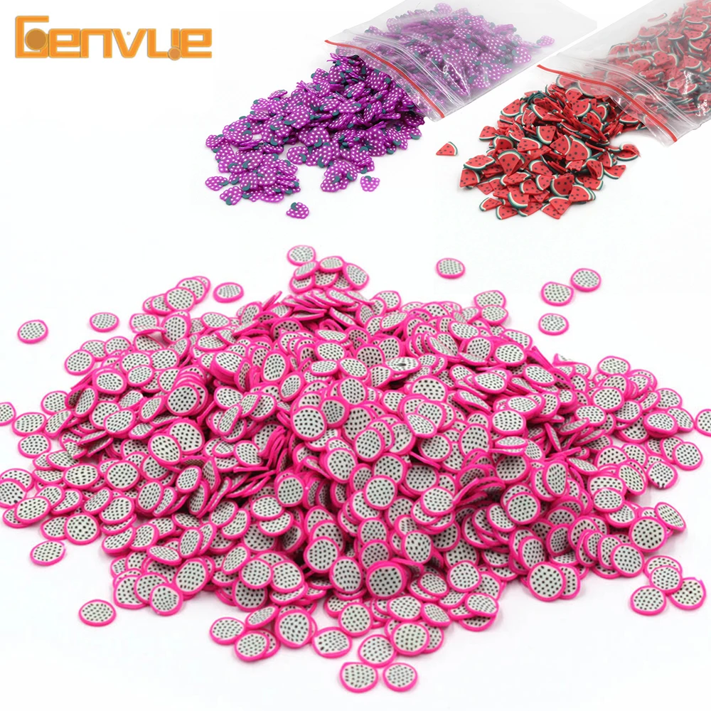 Новые фруктовые ломтики добавки из бисера все для клейкие аксессуары Lizun DIY