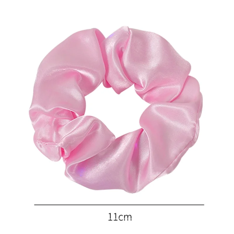 

Girls Elastic Hair Rope LED Luminous Large Intestine Ring Kids Ponytail Hair Ring Hair Accessories Headpiece Headband