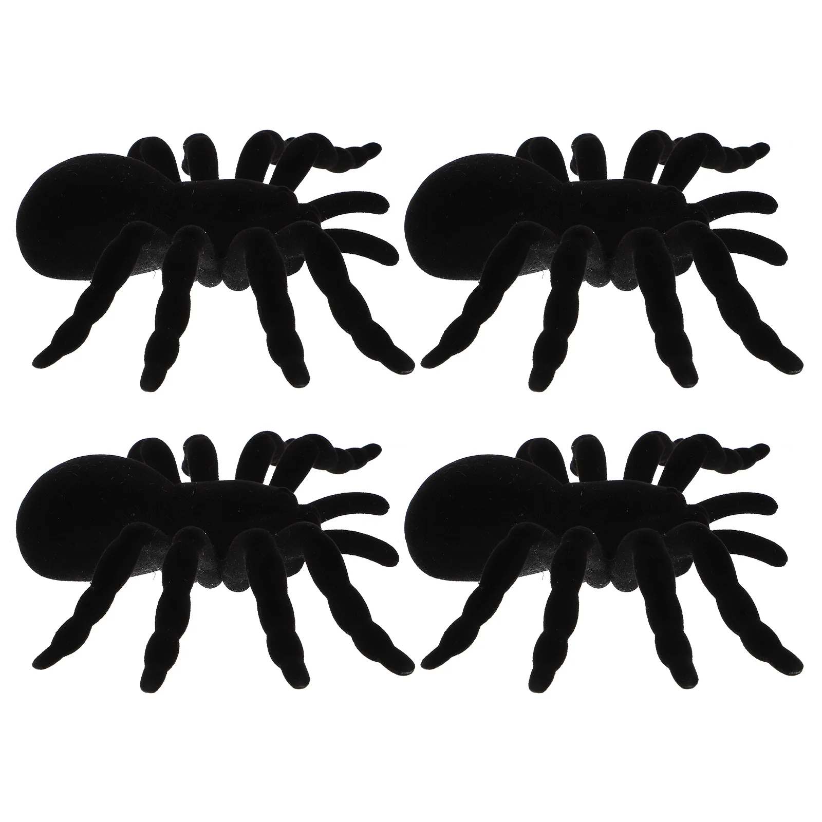 

4 шт. поддельные модели поддельных пауков (черные)