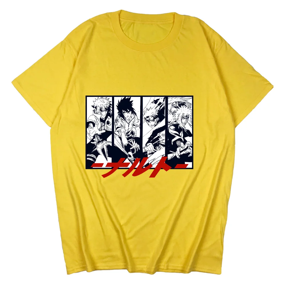 

New style hot hand-painted men's and women's cotton loose T-shirt street hip-hop anime cartoon series loose tops funny personali