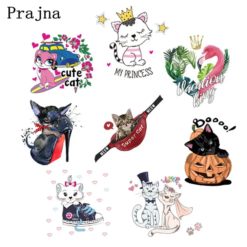 Праджня в виде единорога из мультфильма кот нашивки с Фламинго Переводные