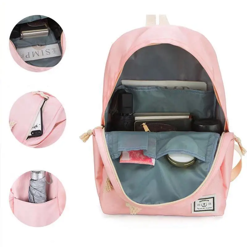 Модные Нейлоновые женские рюкзаки трендовый дизайнерский школьный ранец для