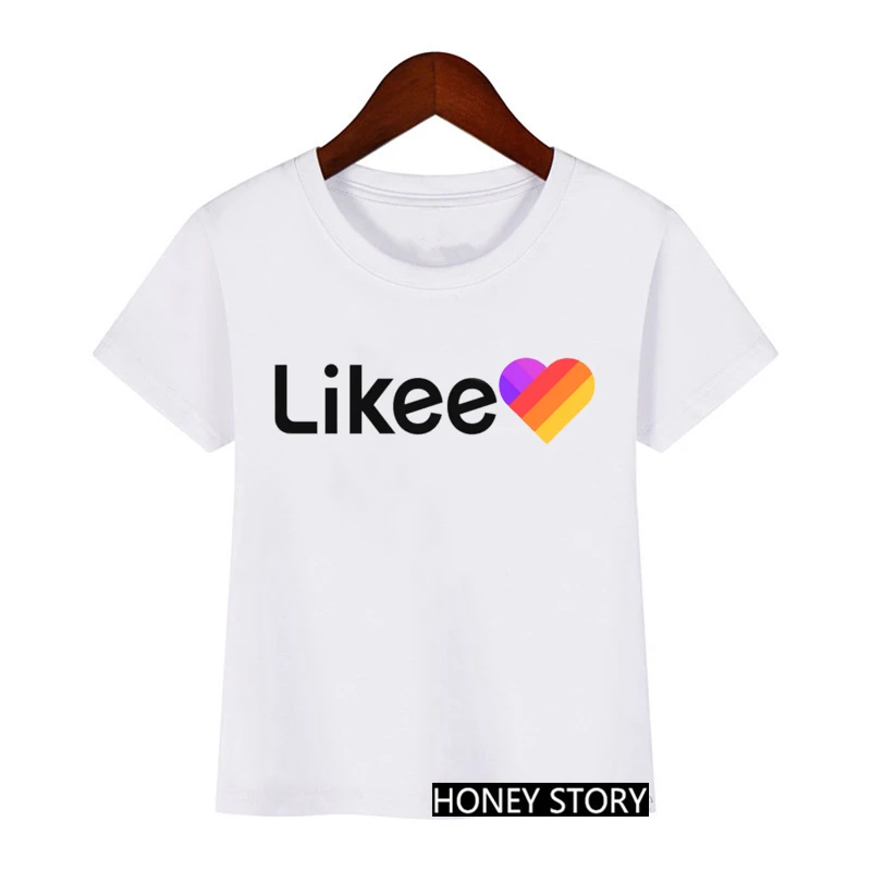 

Funny Graphic Girls Boys T Shirt Rainbow Likee Letters Love Printed Kids Clothes Summer Children Kawaii Tops For Girls T-shirt