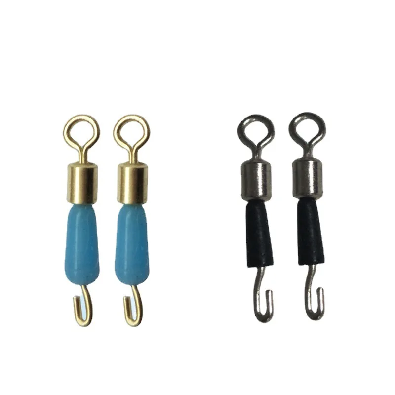 

Barrel Swivel Rubber/Silicone Connector Quick Pin Fishing Gear Fishing Tackle Small Accessories