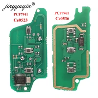 jingyuqin for peugeot 407 407 307 308 607 citroen c2 c3 c4 c5 askfsk remote key electronic circuit board 3 button ce0523 ce0536