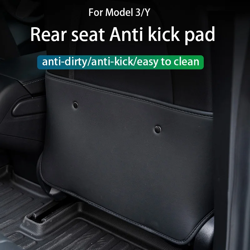 

Child kick pad For tesla model 3 2019-2021/model y Anti-kick pads for rear seats Seat leather protector Car accessories