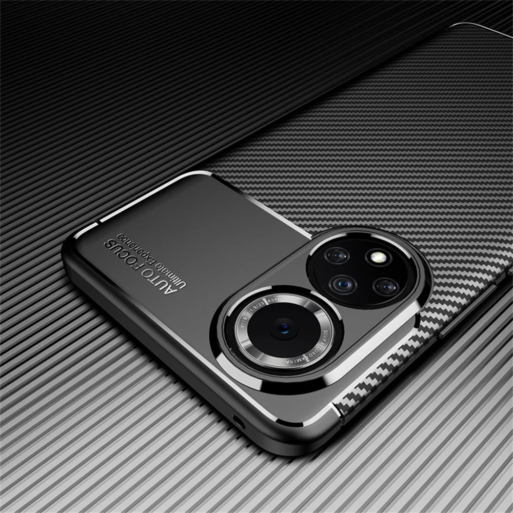 Чехол из углеродного волокна для Honor 50 6 57 дюйма матовый мягкий чехол задний