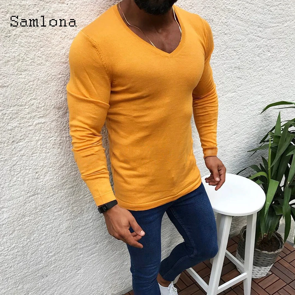 2021 New Knitting Sweaters Patchwork Top Streetwear masculinas pull homme ropa Sweater Pullovers Mens Clothing Plus Size S-3XL