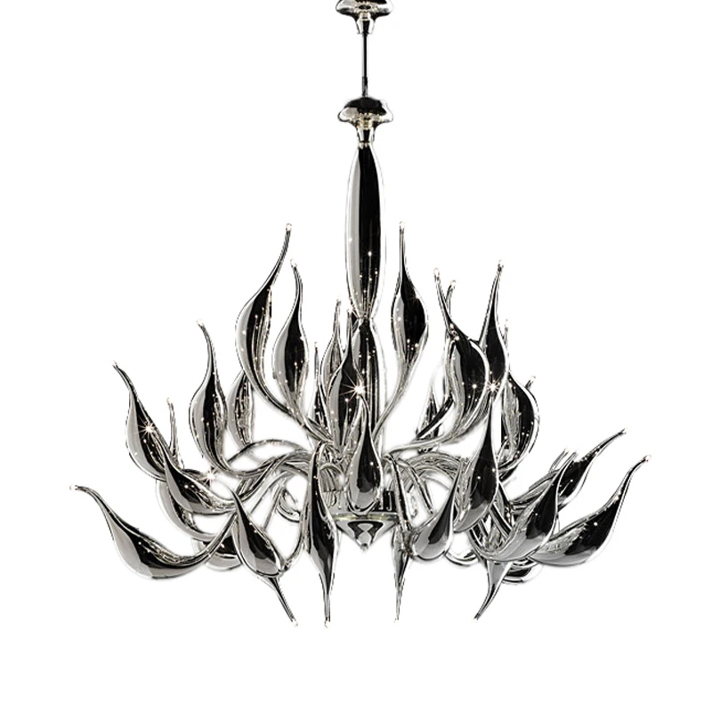 Итальянская люстра в виде лебедя современные люстры из муранского стекла