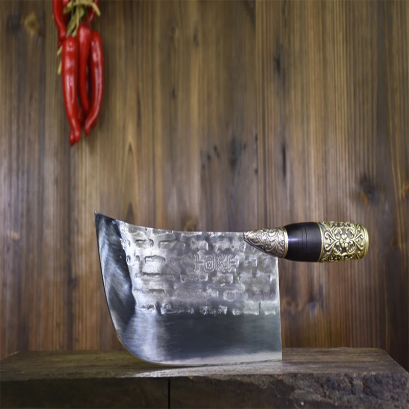 

Little Cook forged Kitchen chef knife Handmade sharp Chinese meat cleaver fixed blade figured vegetable cutter cooking tools