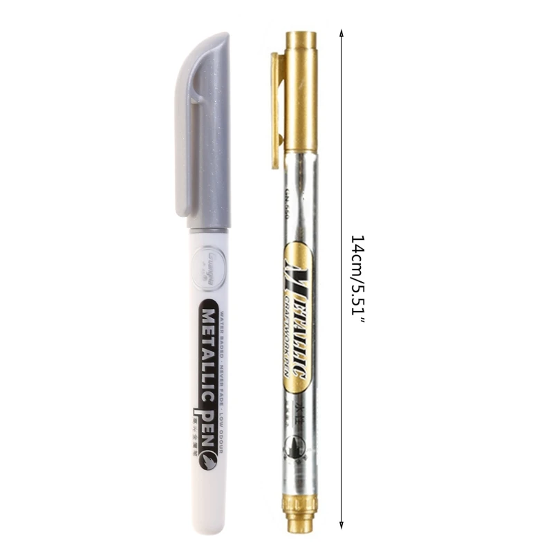 

12 Pcs Epoxy Resin Drawing Pen Acrylic Paint Highlights Metallic Permanent Marker Graffiti Point Pen