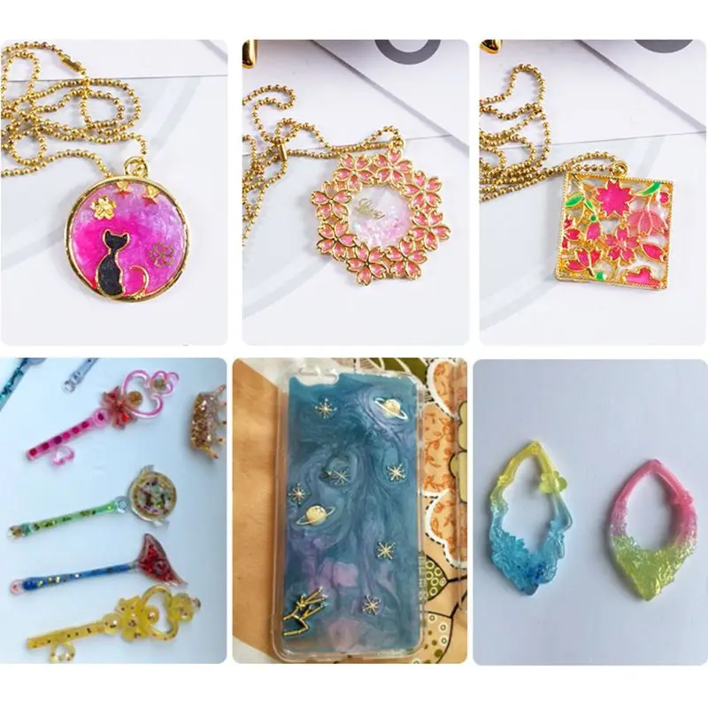 

Fluorescent Glow-in-the-Dark Powder & Pearl Pigment Set Resin Jewelry DIY Craft