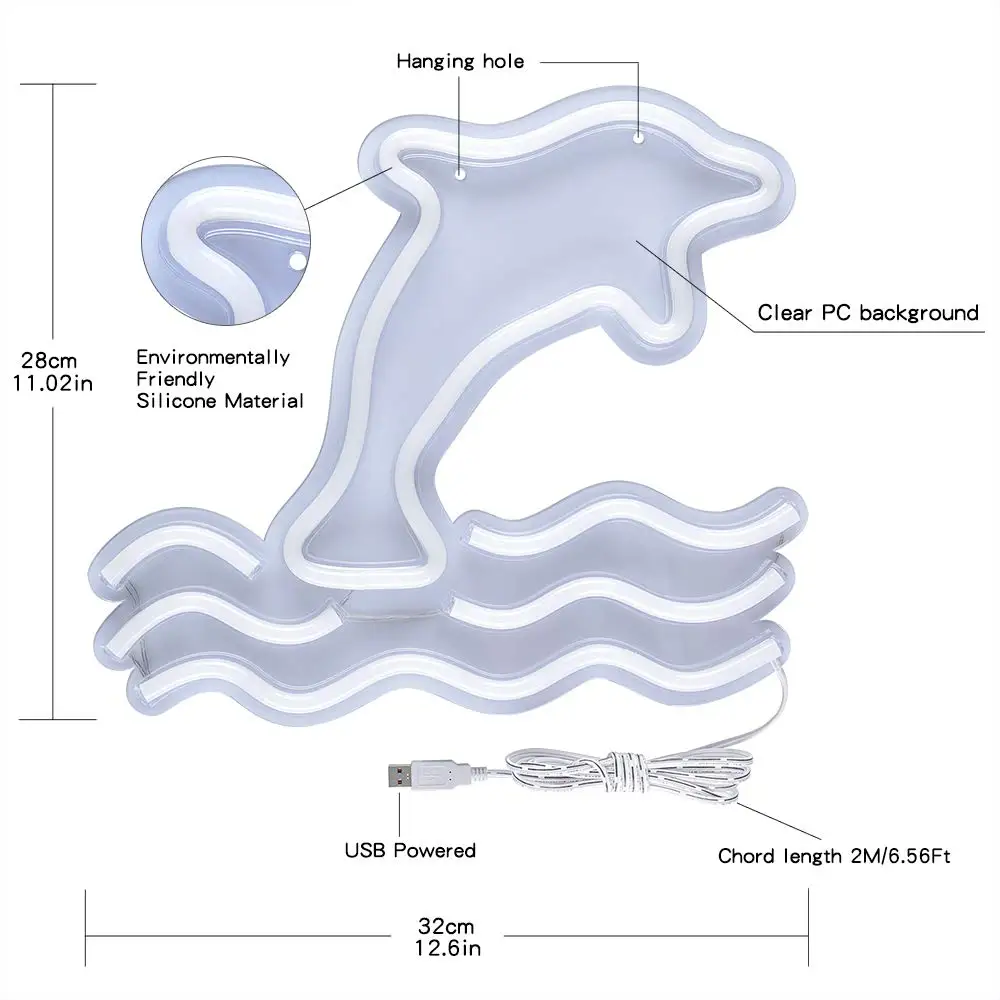 Рождественская елка Радуга неоновая светодиодный ная Радужная лампа для бара