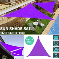 purple waterproof sun shelter regular triangle sun shade protection outdoor cover garden patio pool shade sail awning camping