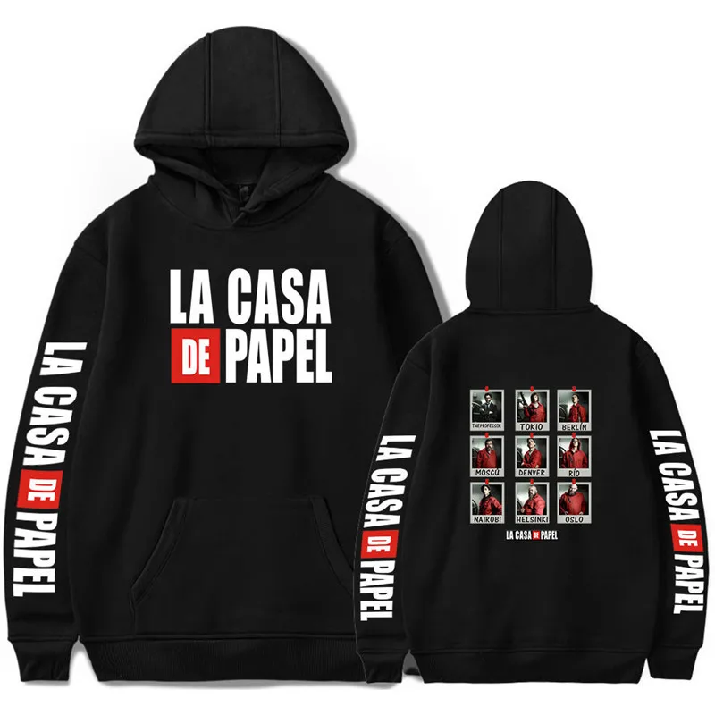 

Толстовка La Casa De Papel Мужская Унисекс, топ с мультяшным принтом «Дом Бумаги», милая толстовка с капюшоном в стиле аниме Bella Hello