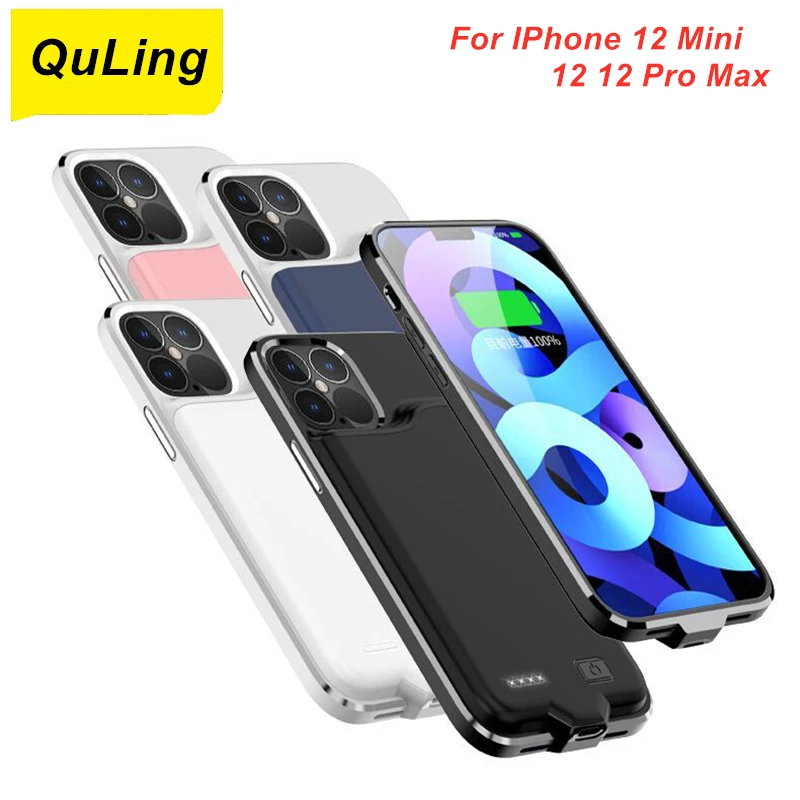 

QuLing 2021 Newest For IPhone 12 Mini 12 12 Pro Max Battery Case Battery Charger Bank Power Case