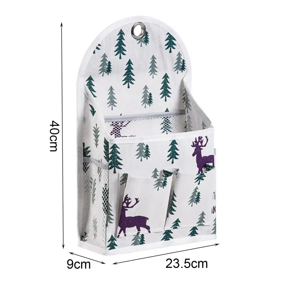 

Wall Mounted Multifunction Waterproof Bag Organizer Cotton Linen Makeup Bag Home Hanging Storage Bag Room Organizer