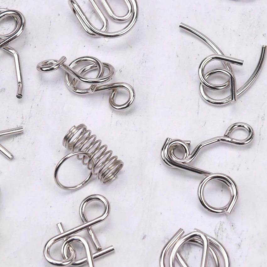 8 шт./компл. металлическая фотоголоволомка для детей и взрослых|Пазлы| |