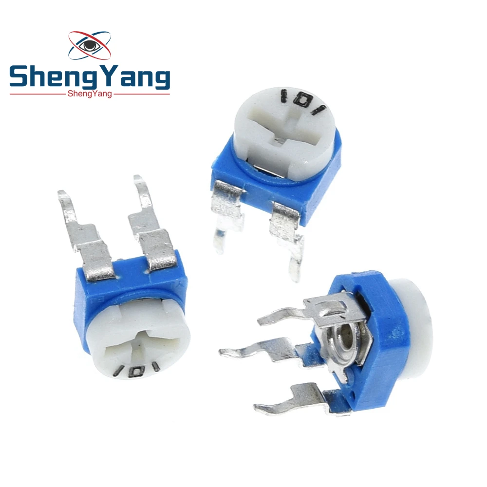 

10pcs Rm065 Rm-065 100 200 500 1k 2k 5k 10k 20k 50k 100k 200k 500k 1m Ohm Trimpot Trimmer Potentiometer Variable Resistor