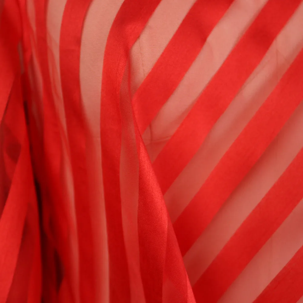 

Loose Dress 2021 Spring Autumn Red Striped Lantern Sleeve Women A Line Robe Stand-up Collar Sexy Maxi Vestiods Casual Long Robe