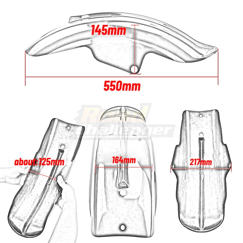 

Black Plastic Motorcycle Rear Mudguard Fender For Bobber Racer Motorcycle Accessories Parts Frames Fitting Universal