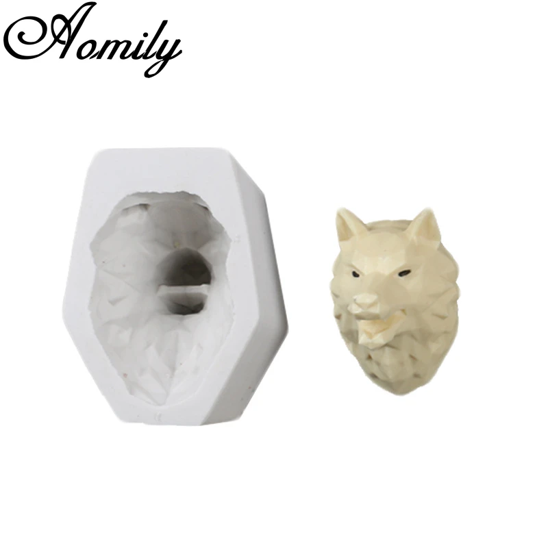 3D форма для торта Amoliy с волчьей головкой помадки и инструменты украшения тортов